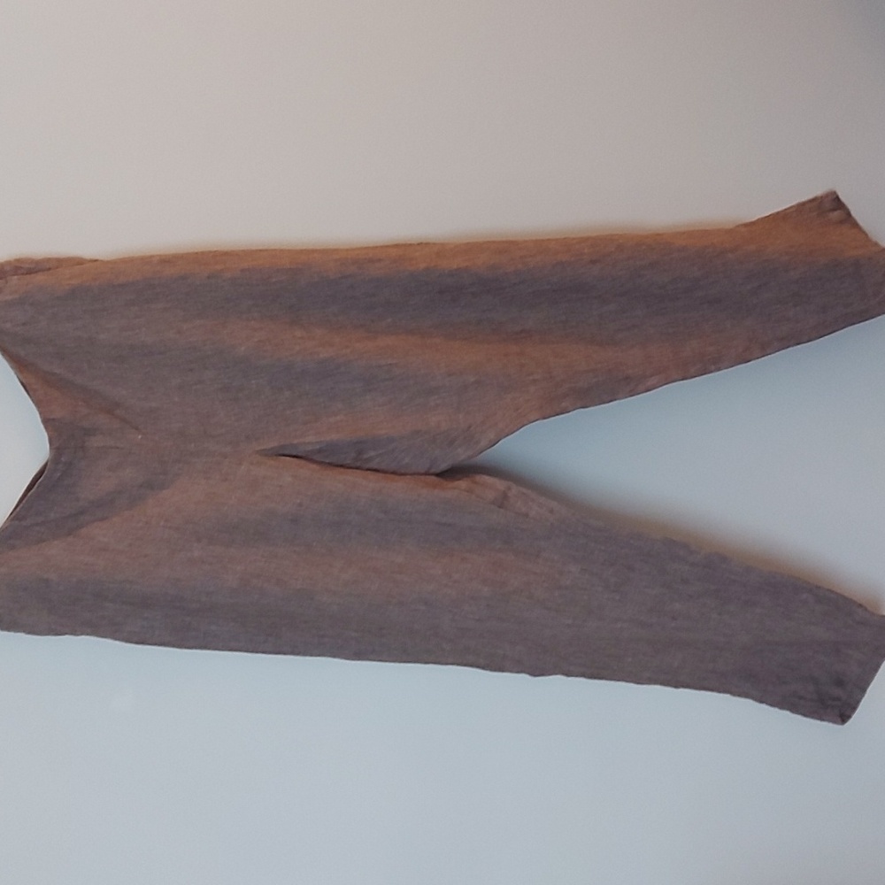 NWT J Jill Love Linen Pull On Pants with Side Pockets and Elastic Waist Size L